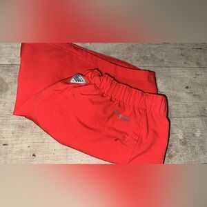 Women Columbia Red Shorts with Elastic Detail size M Excellent Condition